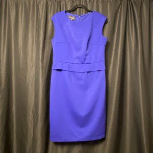 Evan Picone Black Label Purple Sleeveless Dress